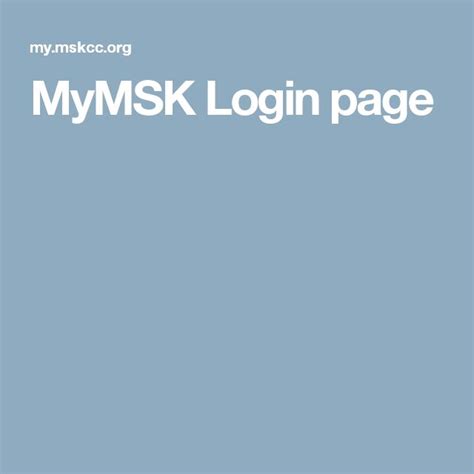 Sign up for events and hear MSK experts talk about cancer topics. . Mymsk login